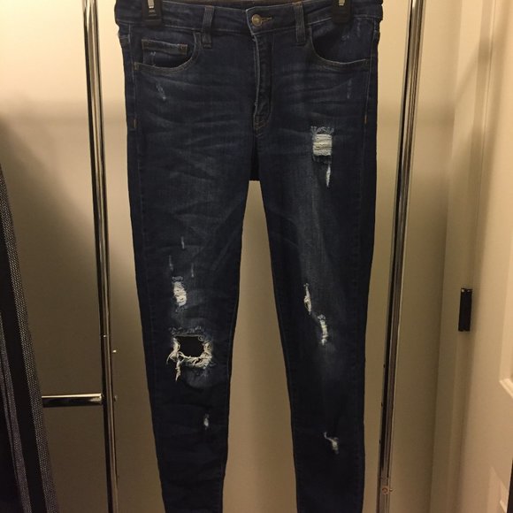 Women's ripped skinny jeans - Picture 4 of 5